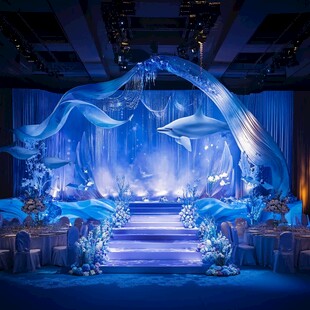 梦幻海洋风婚礼浪漫场景