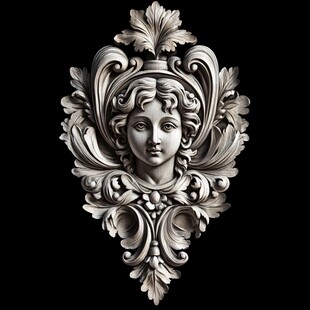 古典浮雕人像装饰艺术品