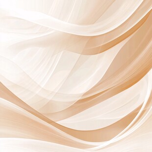 米白色飘逸动感线条背景
