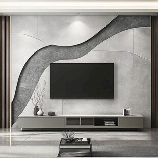 现代简约风电视背景墙设计