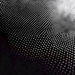 黑白半调点状渐变背景图