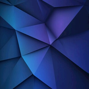 蓝紫色立体几何抽象背景图