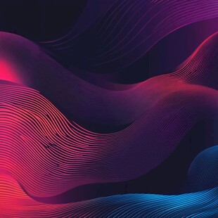炫彩流动线条抽象背景图