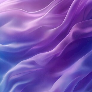 梦幻紫蓝渐变飘动丝绸纹理