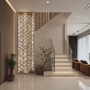 现代简约风楼梯间优雅设计
