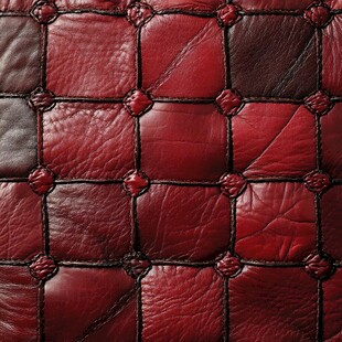 复古红色编织皮革纹理