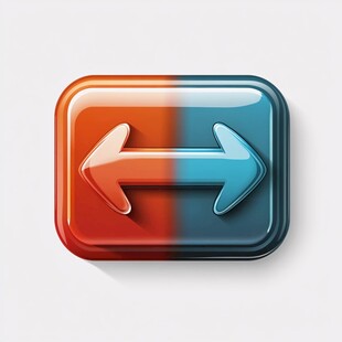 双色箭头切换按钮图标