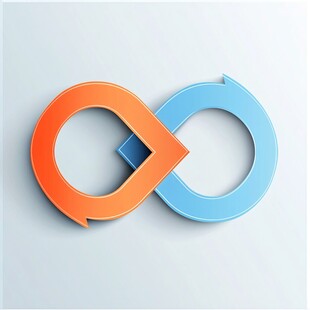 无限循环箭头图标设计