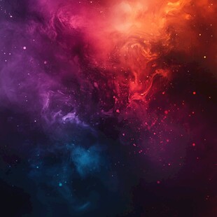 梦幻绚丽星云背景图