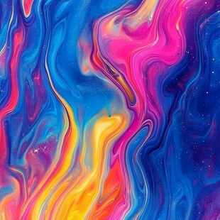 梦幻流体色彩艺术图案