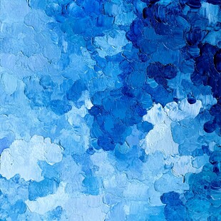 蓝色抽象笔触艺术纹理