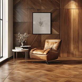 现代简约风木质客厅一角