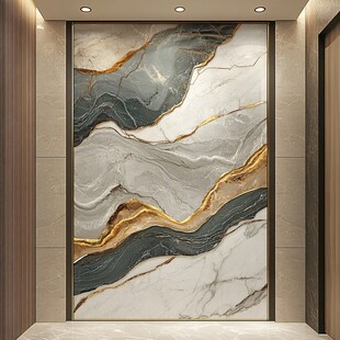 大理石纹理玄关艺术背景墙