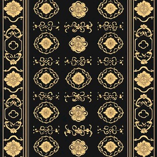 黑金中式传统花纹图案