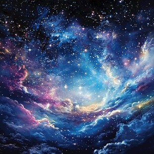 梦幻璀璨的浩瀚星空