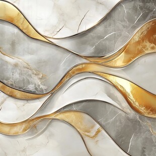 金灰大理石波浪纹理背景