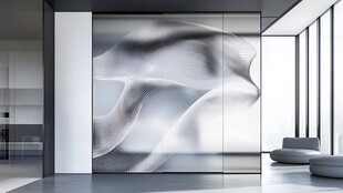 现代简约风室内艺术隔断墙