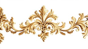 金色华丽欧式古典装饰花纹
