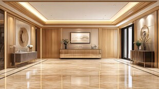 现代轻奢风豪华大厅空间