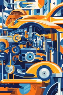 机械世界的绚烂奇幻图景