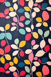 多彩树叶图案背景纹理