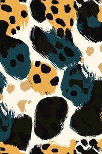 抽象豹纹风图案设计元素