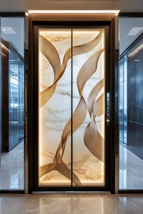 现代艺术玻璃门 时尚设计