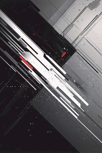 黑白线条动感科技背景图