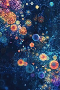 梦幻绚丽的微观细胞世界