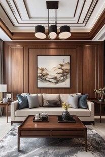 新中式客厅典雅舒适空间