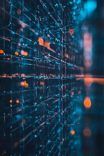 科技感数据矩阵视觉效果