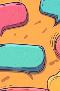多彩对话气泡背景图案