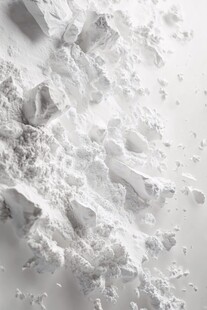 白色粉末特写