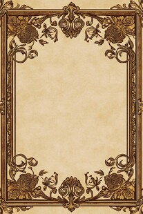 复古欧式花纹边框背景图