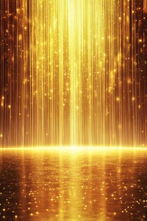 金色光雨背景特效图