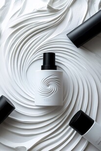 简约风护肤品创意展示