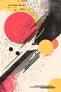 抽象几何多彩艺术背景图