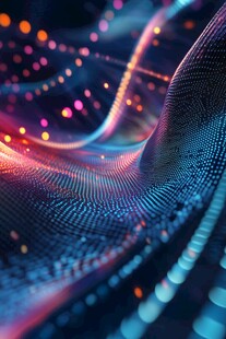 梦幻数字波浪科技视觉盛宴