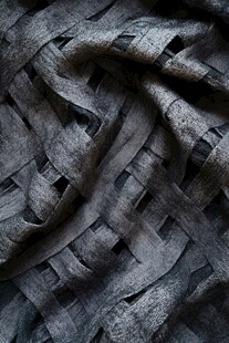 灰色编织纹理布料特写