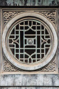 中式古典镂空窗饰图案