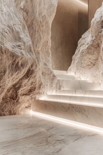 岩石风室内楼梯设计美学