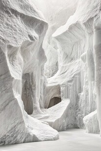 冰雪雕琢的奇幻洞穴世界