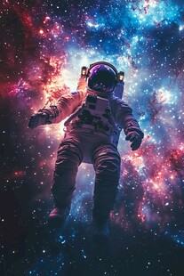 遨游星河的宇航员