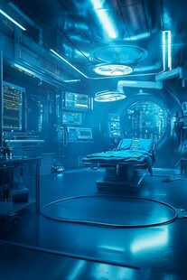 未来感十足的高科技手术室