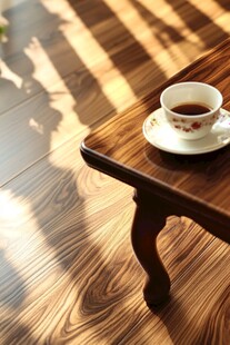 午后木桌咖啡惬意时光
