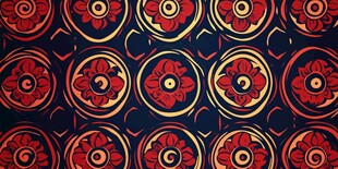 复古花卉图案精美背景