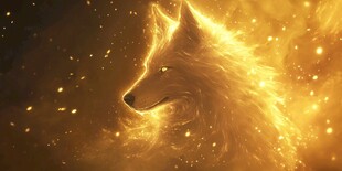 金色火焰狼 神秘梦幻之姿