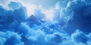 梦幻云海中的壮丽天际线