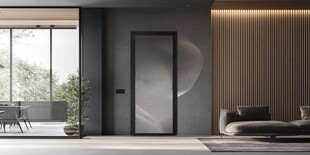 现代简约风室内门与客厅设计