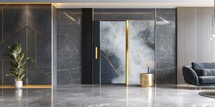 现代轻奢风格室内双开门